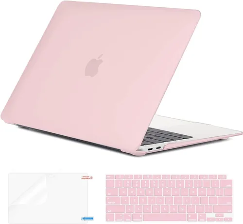 Miniatura 15 de EooCoo Funda rígida compatible con MacBook Air de 13.3 pulgadas M1 Chip 2021-2018 con pantalla Retina, funda protectora de plástico Air de 13.3