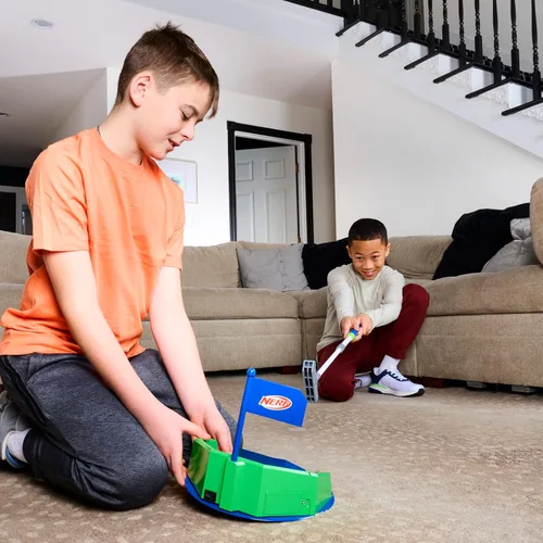 Miniatura 8 de Juego de golf NERF Pivot Putt – Dispara automáticamente las pelotas de golf – 3 modos de juego – Modo de giro para juego de desafío