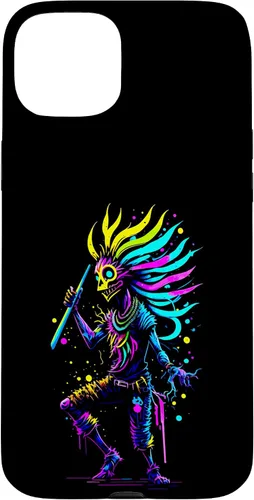 Miniatura 9 de iPhone 16 Dancing Kokopelli Mystical Abstract Illustration Case