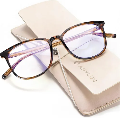 ANYLUV Gafas de luz azul para mujeres y hombres, lentes de bloqueo de luz azul para mujer, anteojos de computadora antifatiga ocular