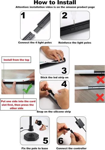 Miniatura 8 de Lámpara de pie LED RGB, lámpara de esquina LED RGB con sincronización de música, luz ambiental que cambia de color, 16 millones de colores DIY No