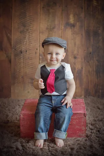 Miniatura 3 de Born to Love Gorro de conductor a rayas para niños pequeños