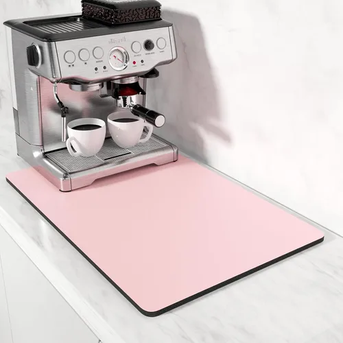 Miniatura 67 de Rnivvi Tapete de secado de platos para encimera de cocina, 16 x 18 pulgadas, bonita almohadilla de secado absorbente resistente al calor con goma