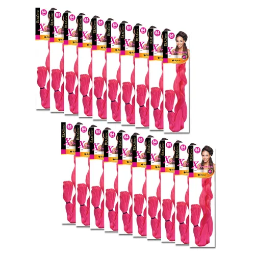 Miniatura 9 de Realistic Trenza original X-Pression 84 pulgadas 100% Kanekalon (paquete de 3, 1) M-61XPRES84