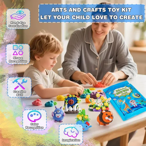 Miniatura 4 de ifergoo Arcilla seca al aire, arcilla de moldeo de espuma mágica de 36 colores para añadir limo y suministros de limo, fácil de usar, gran regalo