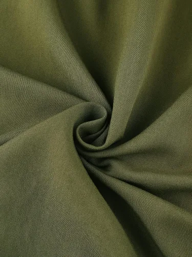 Miniatura 4 de Allegra K Vestido tipo camisa para mujer, vestido de manga larga con botones, M