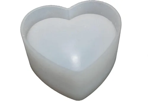 Miniatura 6 de Molde transparente de silicona en forma de corazón 3D para San Valentín, arte de resina epoxi, fabricación de velas y jabón, producto de Paquete