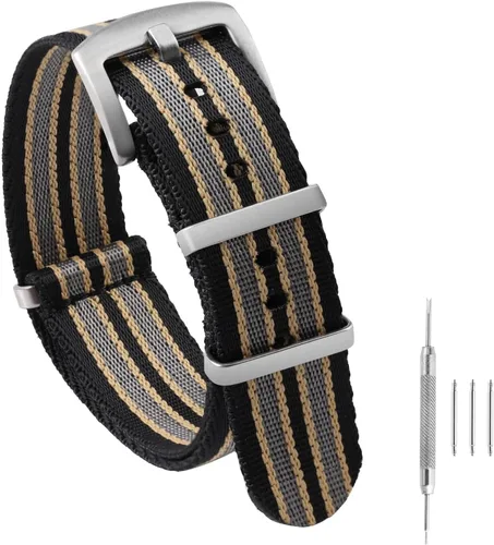 watchdives Correa de reloj de nailon de 0.709 in, 0.787 in, 0.866 in, multicolor, correas de reloj de repuesto para hombres y mujeres