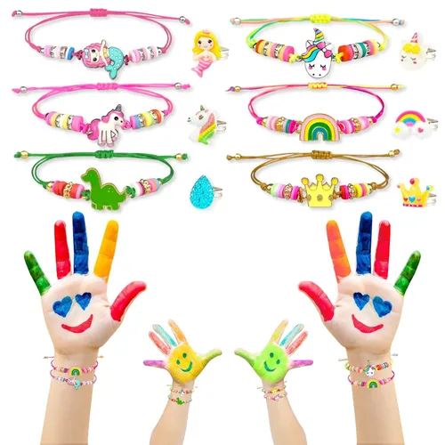 Miniatura 6 de Bombas de baño para niños con sorpresa en el interior, 6 bombas de baño grandes de burbujas orgánicas para niños con pulseras y anillos, juguetes