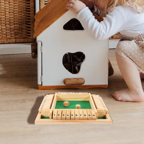 Miniatura 8 de Kisangel Juego de fracasos de cuatro lados - Juego de mesa digital de 9.05 x 9.05 x 1.57 pulgadas, juguete educativo familiar para padres e hijos