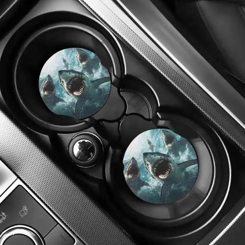Miniatura 33 de AFPANQZ 250 Years Print Car Coasters for Cup Holders Absorbent Car Accessories 2.8" Car Cup Holder for Women 2 Pack