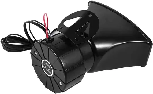 Miniatura 7 de EVGATSAUTO Sirena de bocina de 12 V con 7 sonidos y sistema de altavoces PA de micrófono para automóvil, barco, furgoneta, camión – Bocina de aire