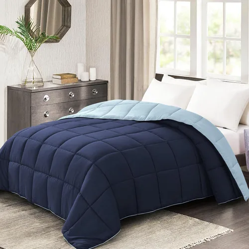 Miniatura 11 de Homelike Moment Edredón tamaño King – Inserto de edredón púrpura, relleno alternativo de plumón, cama tamaño King, ropa de cama ligera, acolchada