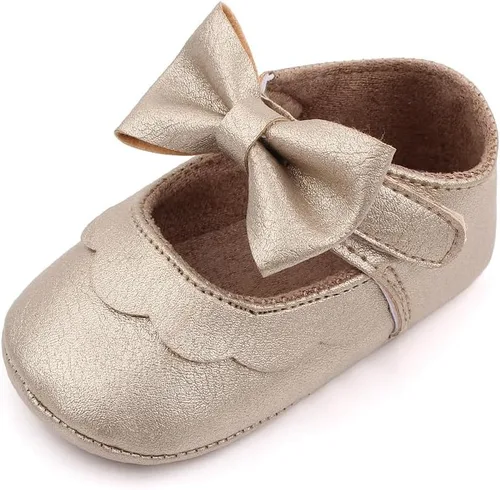 Miniatura 4 de Zapatos Mary Jane para bebés y niñas, suela de goma antideslizante, zapatillas de ballet para vestido de princesa, zapatos de boda, zapatos de cuna