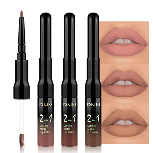 Miniatura 17 de evpct 3 Piezas Delineador de Labios Mate Ciruela Oscuro Morado Rosa Rojo Oscuro y Juegos de Lápiz Labial Líquido para Mujeres de Larga Duración