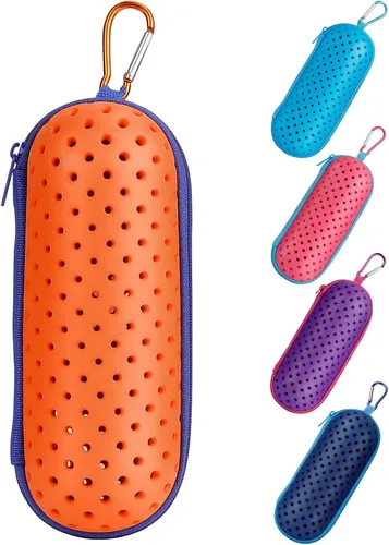 Miniatura 14 de Estuche para Gafas de Natación para Gafas de Natación, Fundas Protectoras para Gafas con Clip, Gafas de Sol, Gafas, Deportes Azul oscuro