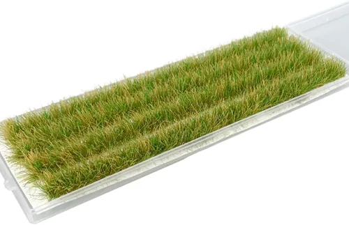 Miniatura 7 de predolo Escala 1:87 HO Grass Tiras de hierba en miniatura Accesorios de escena de artesanía Serie Campo de arroz, modelo de terreno de mechón espeso