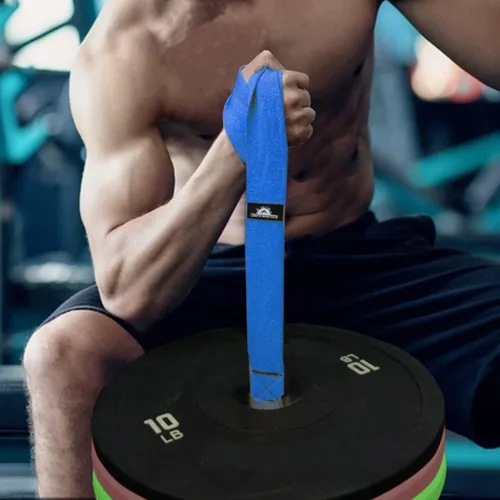 Miniatura 6 de Correa de carga de entrenamiento de lucha de brazo para pesas, ejercitador de muñeca y brazo, fortalecedor de fuerza muscular del antebrazo, Azul