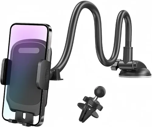 Soporte para teléfono de automóvil, cuello de cisne para salpicadero de vehículo, parabrisas, ventilación de aire, soporte para teléfonos