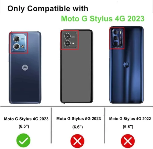 Miniatura 2 de Funda para Moto G Stylus 4G 2023, TPU delgada y flexible para niñas y mujeres, bolsa de aire, absorción de golpes, funda de silicona suave para Moto