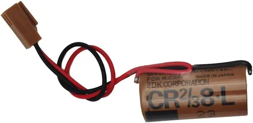 Miniatura 2 de BALOLO - Batería de litio CR2/38.L 3V 2000mAh PLC para Fuji CR2/3 8.L 3V compatible con FDK CR17/33 con enchufe marrón