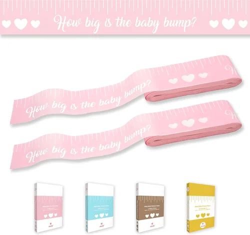 Miniatura 8 de Party Hearty Juegos Divertidos de Baby Shower para Niño, Juego de 2: ¿Qué Tan Grande Está la Pancita? y No Digas Bebé, Azul Azul - Combo Tm y Dsb
