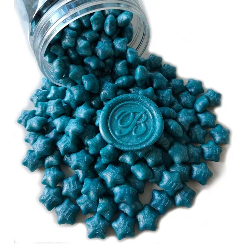 Miniatura 17 de 300 cuentas de cera de sellado de estrella de la suerte, cuentas de sello de cera flash PORXFLY para sello de sellado, ideal para invitaciones