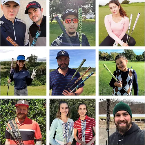 Miniatura 7 de ALIEN PROS Paquete de 6 cintas de envoltura con agarre de golf Blue Waves & Black Clouds Mix - ReGrip en 1 minuto