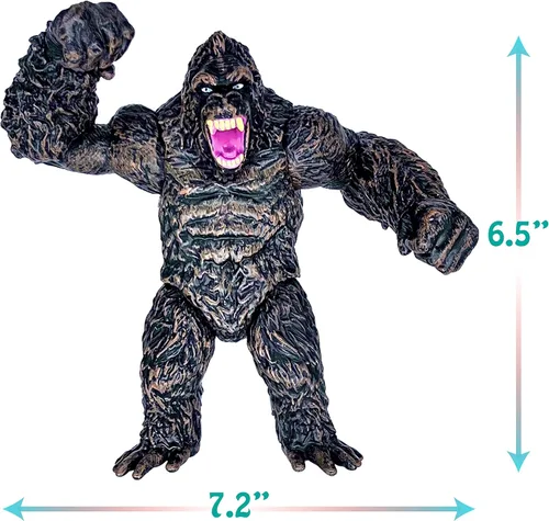 Miniatura 4 de TwCare Juego de 2 figuras de monstruo King of the Monsters vs King Kong, articulaciones movibles, serie de películas de acción, figuras de juguete