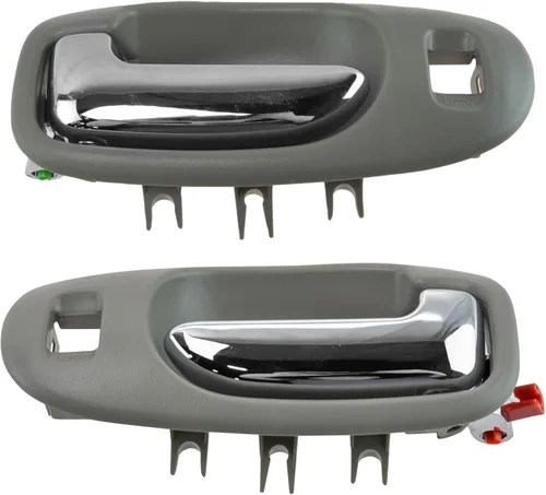 Miniatura 65 de TRQ Juego de 2 manijas de puerta interior trasera cromada y cachemira para Chevy GMC