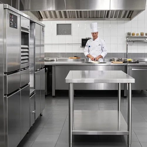 Miniatura 8 de NSF - Mesa de acero inoxidable para preparación y trabajo con ruedas de 24 x 12 pulgadas, mesa de cocina comercial de metal con estante inferior