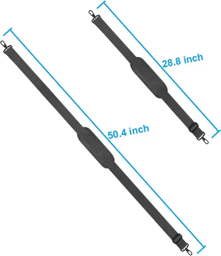 Miniatura 2 de Taygeer Correa cruzada de repuesto, correa universal para bolsa de hombro, correa desmontable acolchada ajustable con clip de gancho de metal