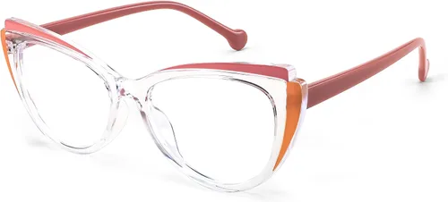 Miniatura 11 de FEISEDY Gafas de bloqueo de luz azul ojo de gato falso nerd transparente gafas de computadora TR marco de moda B0040