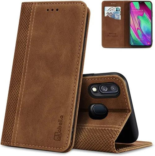 Miniatura 47 de AKABEILA Para Samsung A5 2017 Cartera Funda de Tarjeta de Crédito Titular Cierre Magnético Kickstand PU Cuero A Prueba de Golpes Flip Folio Libro