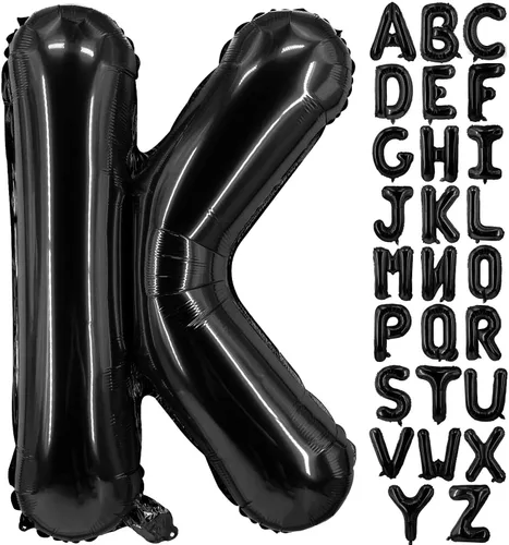 Miniatura 8 de Lovoir Globos grandes de 40 pulgadas con letras B negras de gran tamaño, globo de helio de aluminio de Mylar para decoración de fiesta de Letra B
