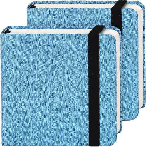 Miniatura 8 de Funto Cuaderno de acuarela, 6.3x6.3, paquete de 2, 24 hojas cada uno, 100% algodón prensado en frío, 300 g/m²/140 lb, bolsillo de papel