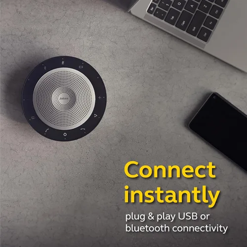 Miniatura 3 de Jabra Altavoz Bluetooth inalámbrico Speak 510 UC - Excelente calidad de sonido, altavoz portátil de conferencia para celebrar reuniones en cualquier