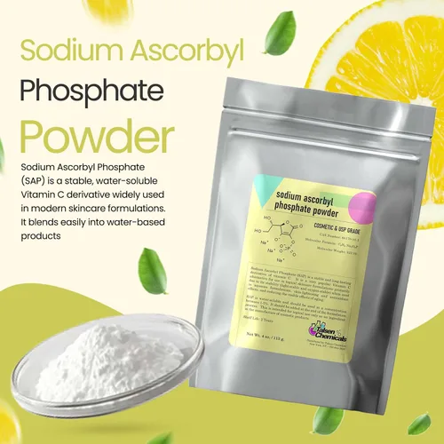 Miniatura 2 de Polvo SAP de fosfato de ascorbilo de sodio – Derivado estable de vitamina C, antioxidante para el cuidado de la piel DIY (1 onza/0.99 oz)