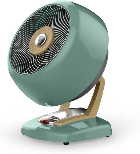 Vornado VHEAT® Calentador de espacio de metal vintage, 2 ajustes de calor, diseño retro de mediados de siglo, circulación de calor en toda la