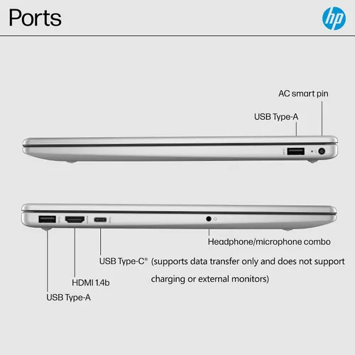 Miniatura 5 de HP Laptop FHD de 15.6 pulgadas con pantalla táctil 2026, Intel i5-1334U, 8 GB de RAM, SSD de 512 GB, batería de larga duración, portátil