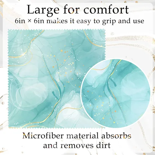Miniatura 3 de Sinmoe 20 Piezas Paños de Limpieza de Microfibra Diseño Lindo de Mármol Paño de Microfibra Suave Regalos Multicolor Toallitas Limpiadoras