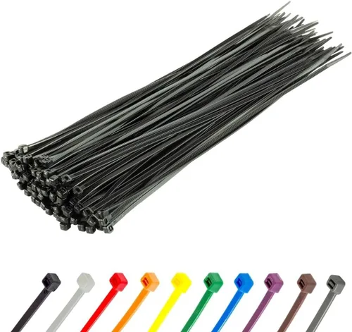 Miniatura 91 de GTSE - Paquete de 100 bridas con cremallera de 20.3 cm, color plateado/gris, 8.06 kg de resistencia, bridas de nailon grises resistentes a los rayos