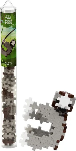 Miniatura 6 de Plus Plus Juego de bloques de construcción de figuras de animales 3D, 70 piezas de rompecabezas entrelazadas, divertidos juguetes de tallo