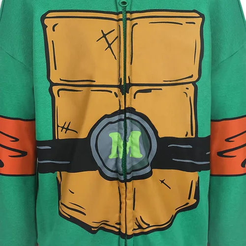 Miniatura 4 de Nickelodeon Teenage Mutant Ninja Turtles Michelangelo - Sudadera con capucha para niños grandes