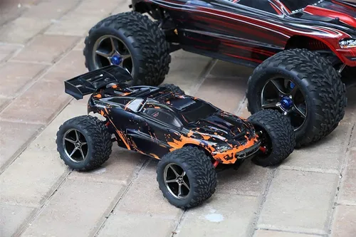 Miniatura 4 de SummitLink Reemplazo de cuerpo personalizado compatible con naranja fangoso sobre negro para automóvil o camión RC escala 1/16 (camión no incluido)