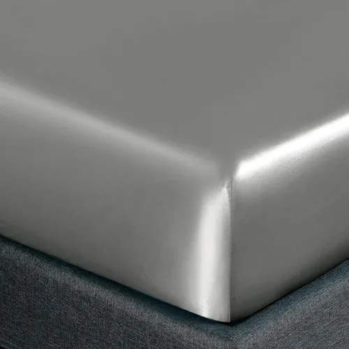 Miniatura 5 de Homiest - Sábanas satinadas sedosas Gris claro
