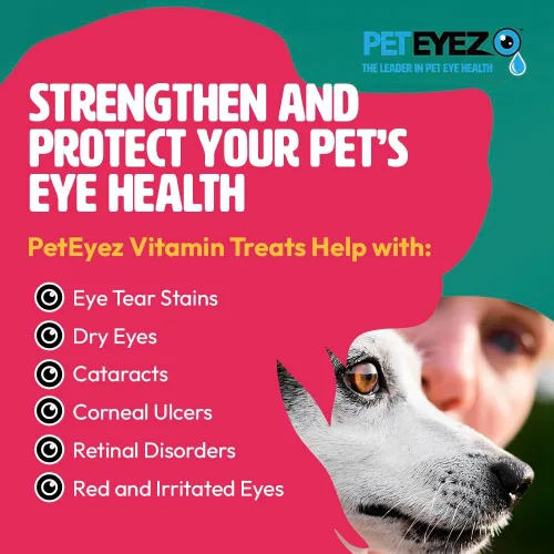 Miniatura 6 de PetEyez Vitamina eliminadora de manchas de lágrimas para perros, ayuda a la salud ocular y reduce la picazón y la acumulación de manchas