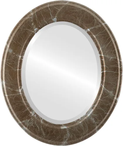 Miniatura 8 de ovalandroundmirrors. com Oval Espejo biselado en un estilo Montreal champaña Oro marco