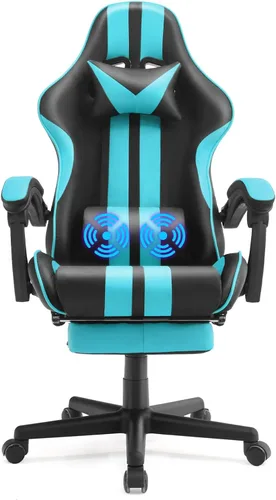 Miniatura 8 de Ferghana - Silla ergonómica de juego Miami Blue para adultos y adolescentes