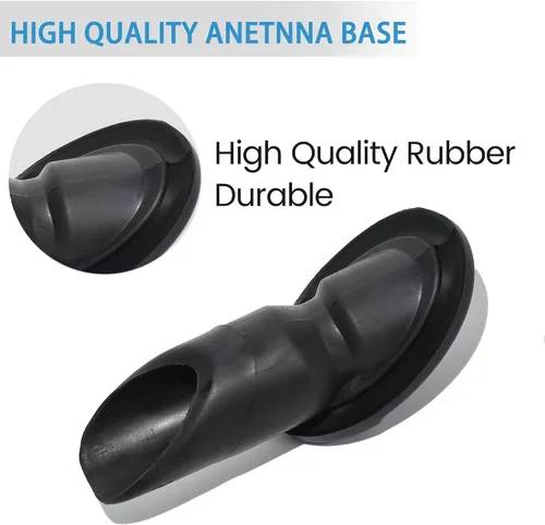 Miniatura 3 de Anina Adorno de antena para Toyota Sienna 86392-08020 2011-2014 Adaptador de antena de montaje negro Bisel de base de antena de radio